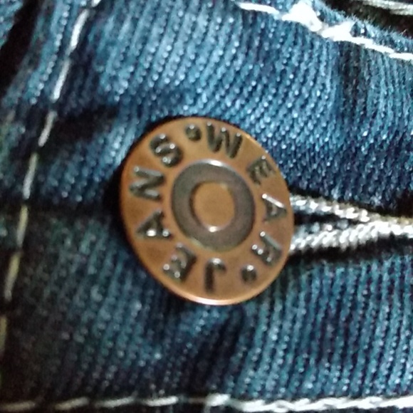 Jeans Wear Patchwork Distressed Pittsburgh Steelers Jeans XL - Picture 12 of 14